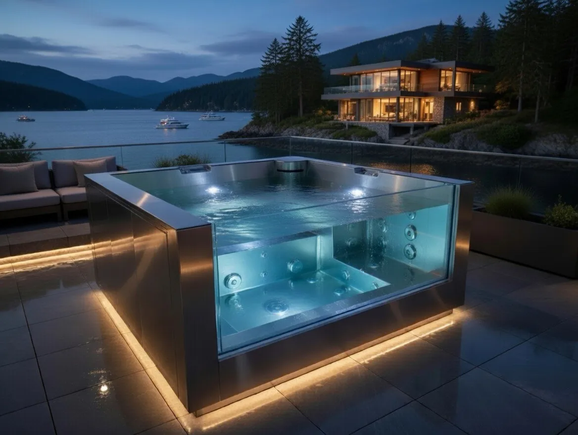 Prism hot tub, product view 1